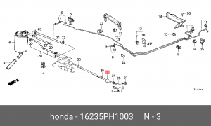 Фильтр топливный 16235PH1003 HONDA