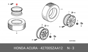 Диск колеса 42700SZAA12 HONDA