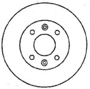Тормозной диск 561510B BENDIX JURID