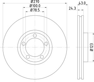 Тормозной диск MDC997 MINTEX