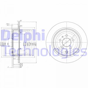 Тормозной диск BG3049 DELPHI