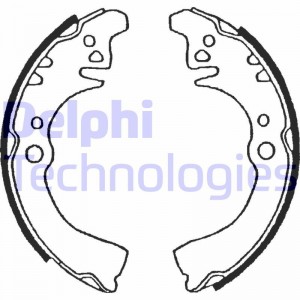 Комплект тормозных колодок LS1509 DELPHI