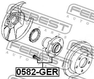 Ступица колеса 0582-GER FEBEST