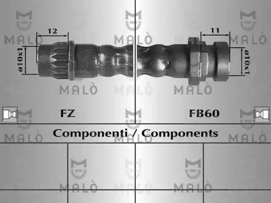 Тормозной шланг 80309 MALO