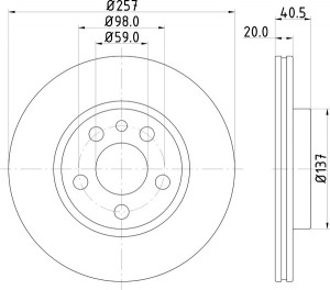 Тормозной диск MDC992 MINTEX