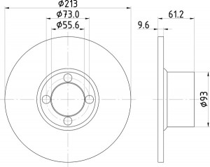 Тормозной диск MDC75 MINTEX