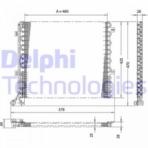 Конденсатор, кондиционер TSP0225167 DELPHI