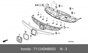 Деталь 71124SNB003 HONDA