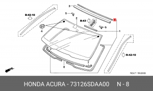 Деталь 73126SDAA00 HONDA