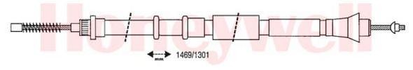 Трос, стояночная тормозная система 432644B BENDIX JURID