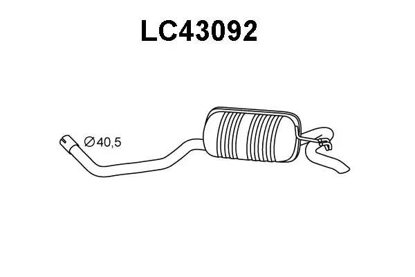 Глушитель выхлопных газов конечный LC43092 VENEPORTE