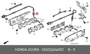 Лямбда-зонд 36532P5A003 HONDA