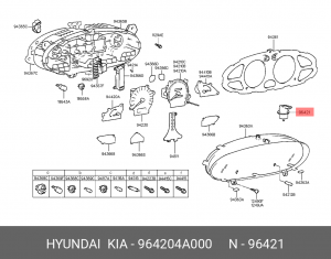 Датчик скорости 964204A000 HYUNDAI KIA