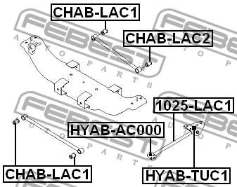 Рычаг подвески 1025-LAC1 FEBEST