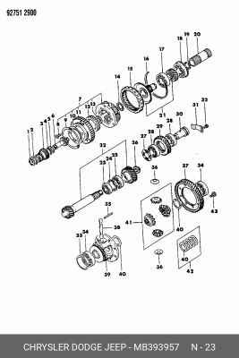Подшипник ступицы колеса MB39 3957 CHRYSLER