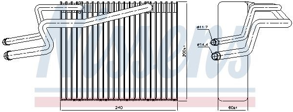 Испаритель, кондиционер 92215 NISSENS