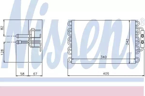 Испаритель, кондиционер 92063 NISSENS