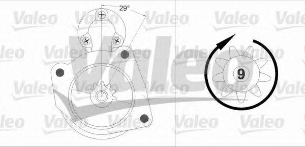 Стартер 458208 VALEO PHC