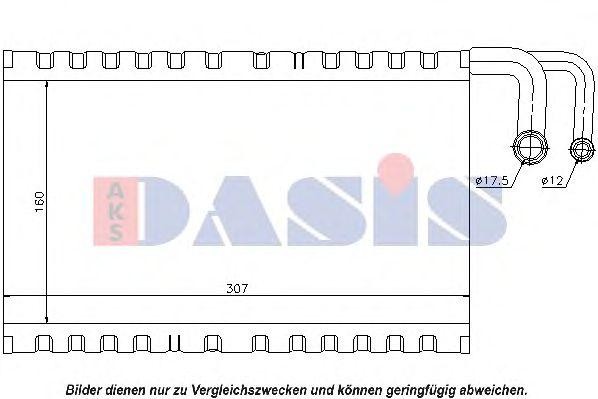 Испаритель, кондиционер 820102N AKS DASIS