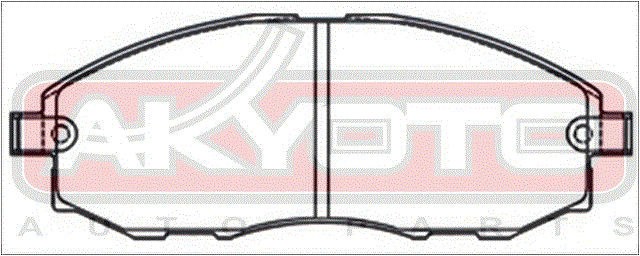 Колодки тормозные дисковые AKD-0434 AKYOTO