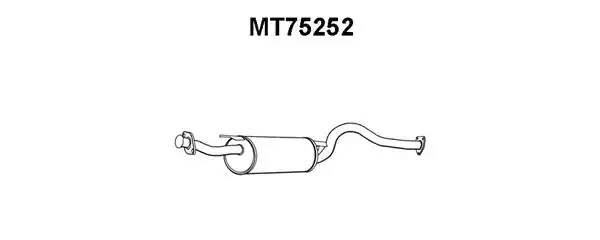 Глушитель выхлопных газов конечный MT75252 VENEPORTE