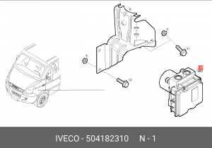 Гидроагрегат, тормозная система 504182310 IVECO