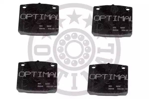 Комплект тормозных колодок, диско 9206 OPTIMAL