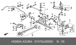 Деталь 57470S30000 HONDA