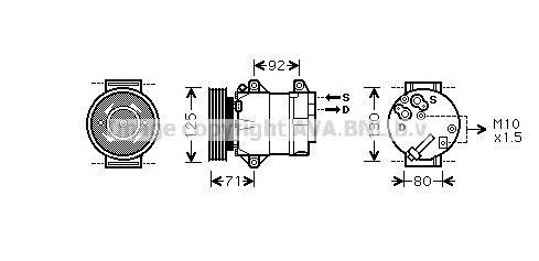 Компрессор кондиционера RTK103 AVA