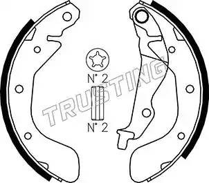 Комплект тормозных колодок 027.005 TRUSTING