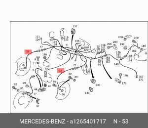 Датчик, частота вращения колеса A 126 540 17 17 MERCEDES BENZ