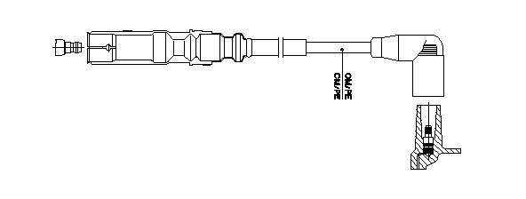 Провод зажигания 1A23E65 BREMI