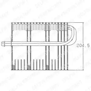 Испаритель, кондиционер TSP0525002V DELPHI