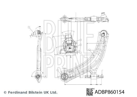 Комплект пылника, приводной вал ADC48130 BLUE PRINT