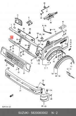 Поперечная балка 58200-83002 SUZUKI