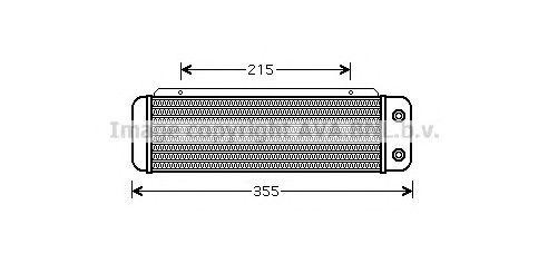 масляный радиатор, двигательное масло MS3324 AVA
