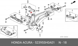 Сайлентблок 52395SH0A01 HONDA