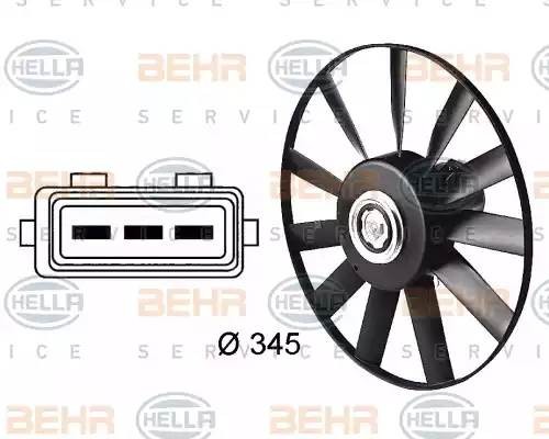 Вентилятор, охлаждение двигателя 8EW 009 144-511 HELLA