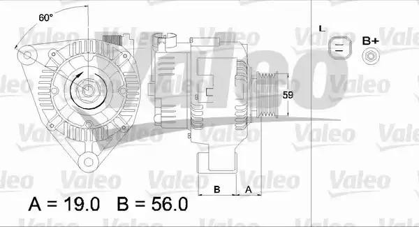 Генератор 437343 VALEO PHC