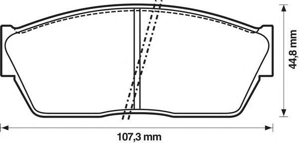Комплект тормозных колодок, диско 572180B BENDIX JURID