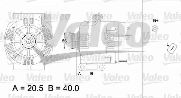 Генератор 437393 VALEO PHC