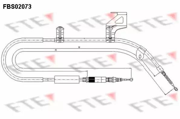 Трос, стояночная тормозная система FBS02073 FTE