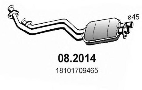 Предглушитель выхлопных газов 082014 ASSO