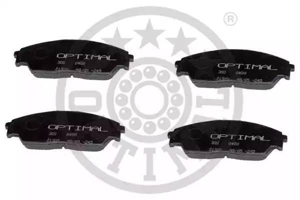 Комплект тормозных колодок, диско 9458 OPTIMAL