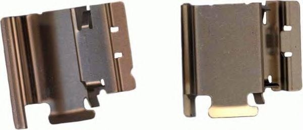 Комплектующие, колодки дискового тормоза FBA616 FERODO