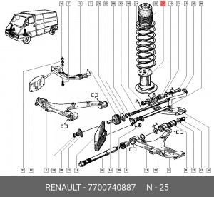 Деталь 7700740887 RENAULT