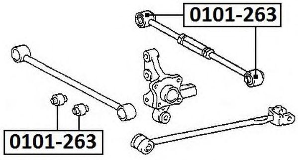 Сайлентблок 0101-263 ASVA