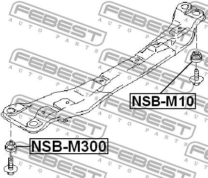 Сайлентблок NSB-M300 FEBEST