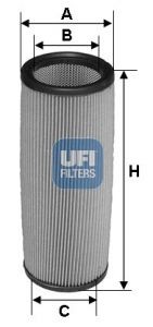 Воздушный фильтр 27.136.00 UFI