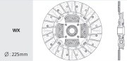 Диск сцепления HD108 VALEO PHC
